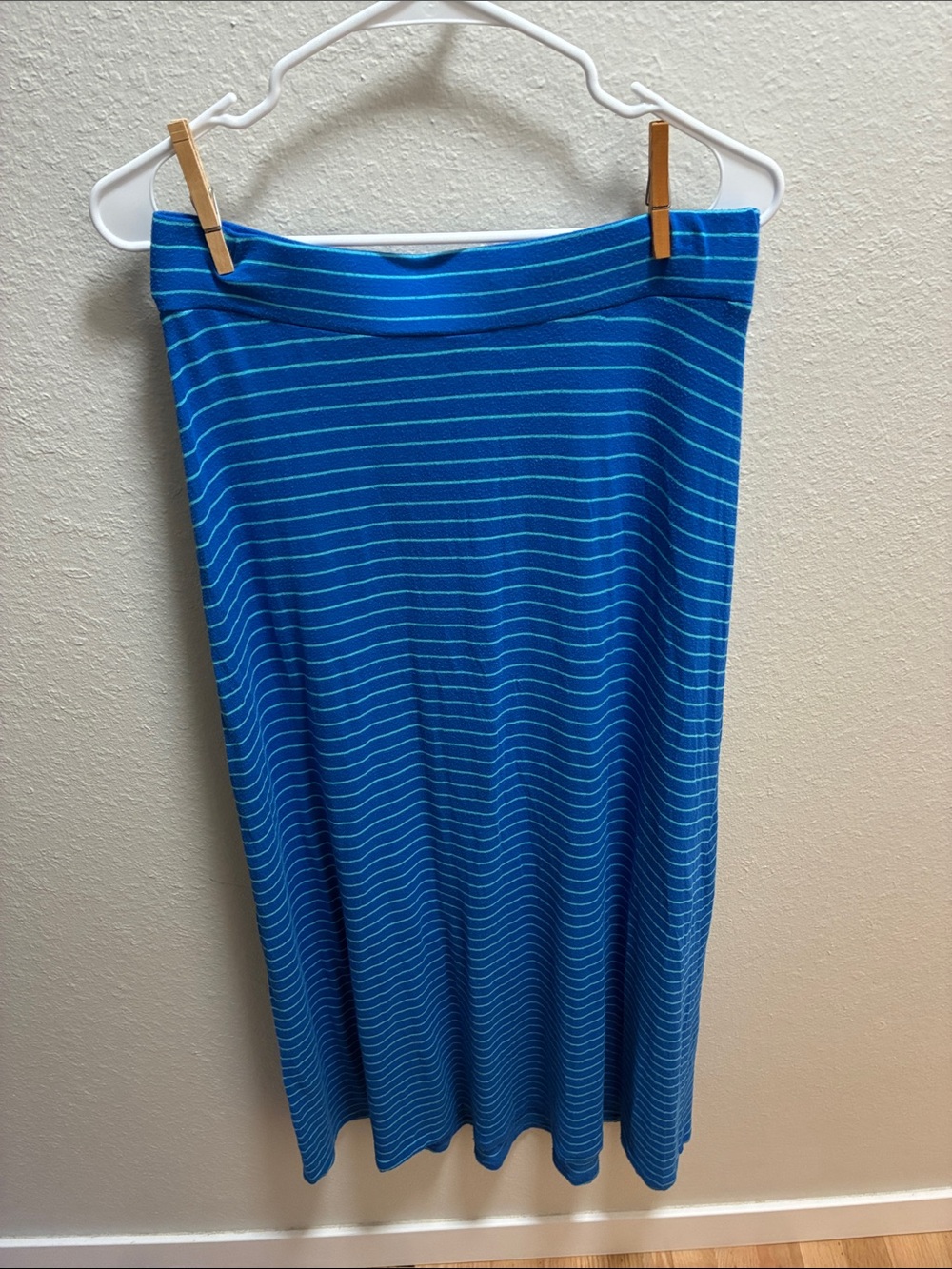 Tommy Bahama Blue Striped Midi Skirt